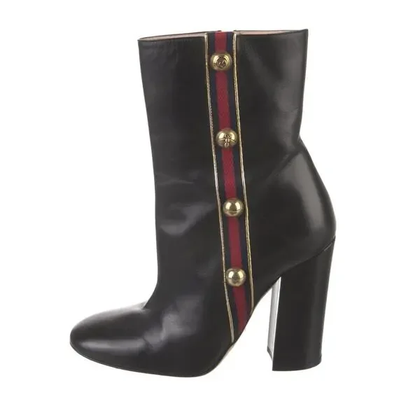 ❤️Gucci Interlocking G Logo Leather Boots❤️ - Picture 1 of 5